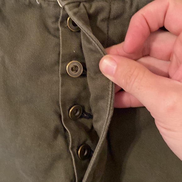 Rag & Bone olive drab button fly trousers - Picture 6 of 7